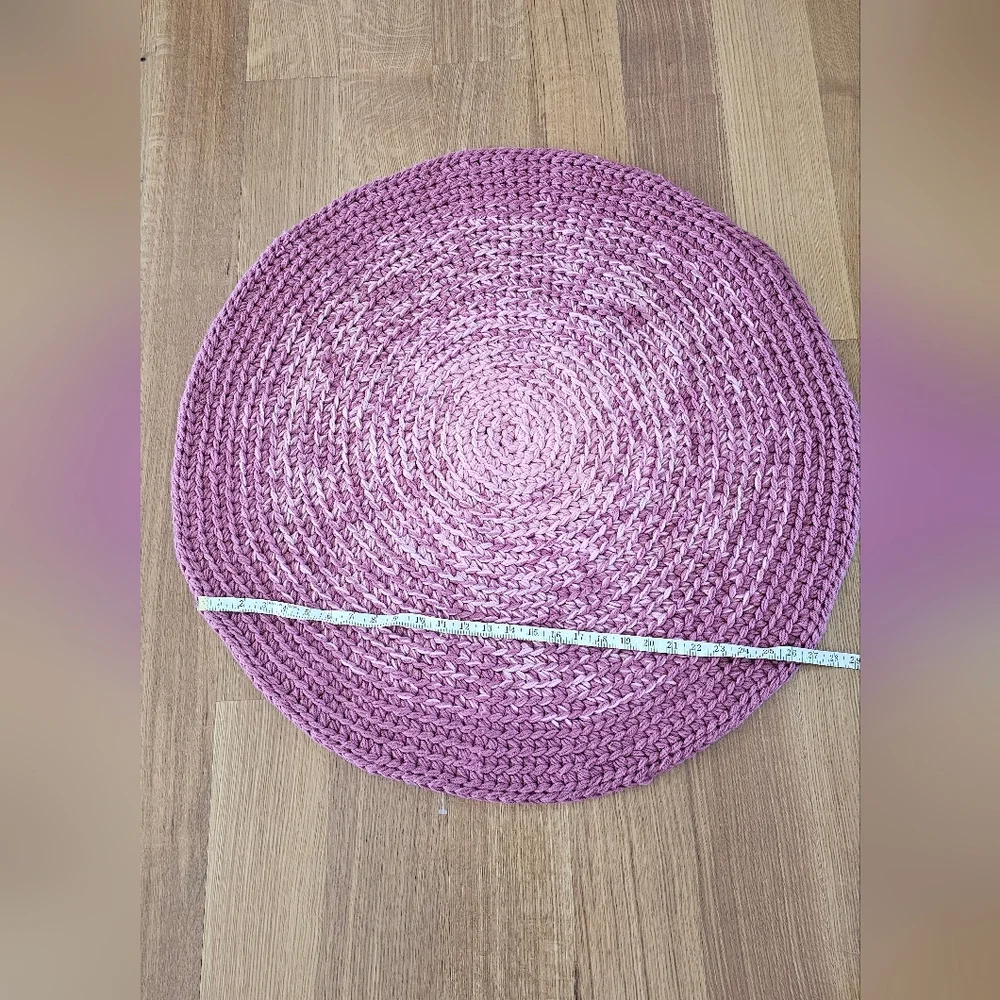Burgandy Woven Round Placemat